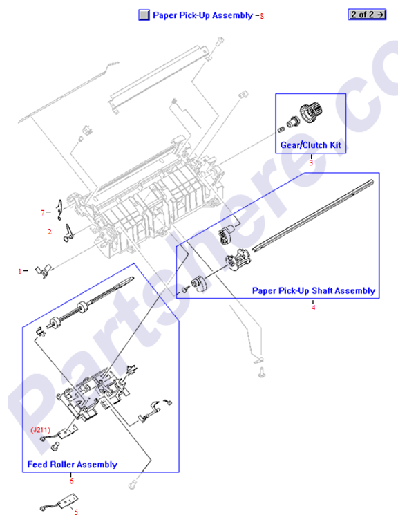 HP parts picture diagram for RG0-1120-000CN, RG0-1007-020CN